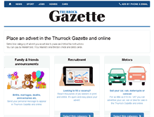 Tablet Screenshot of adbooker.thurrockgazette.co.uk